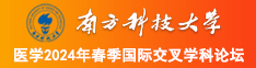 插肥逼南方科技大学医学2024年春季国际交叉学科论坛